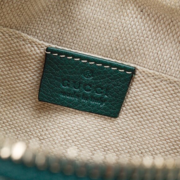 Gucci Soho Disco Green Camera Style Crossbody Bag - Picture 12 of 13